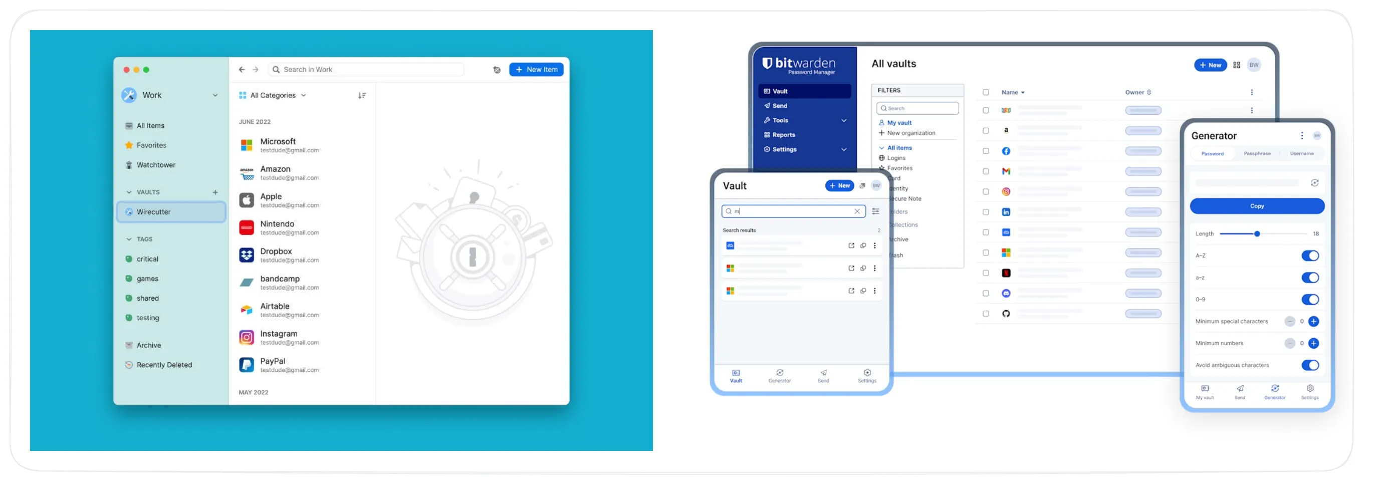 1Password options