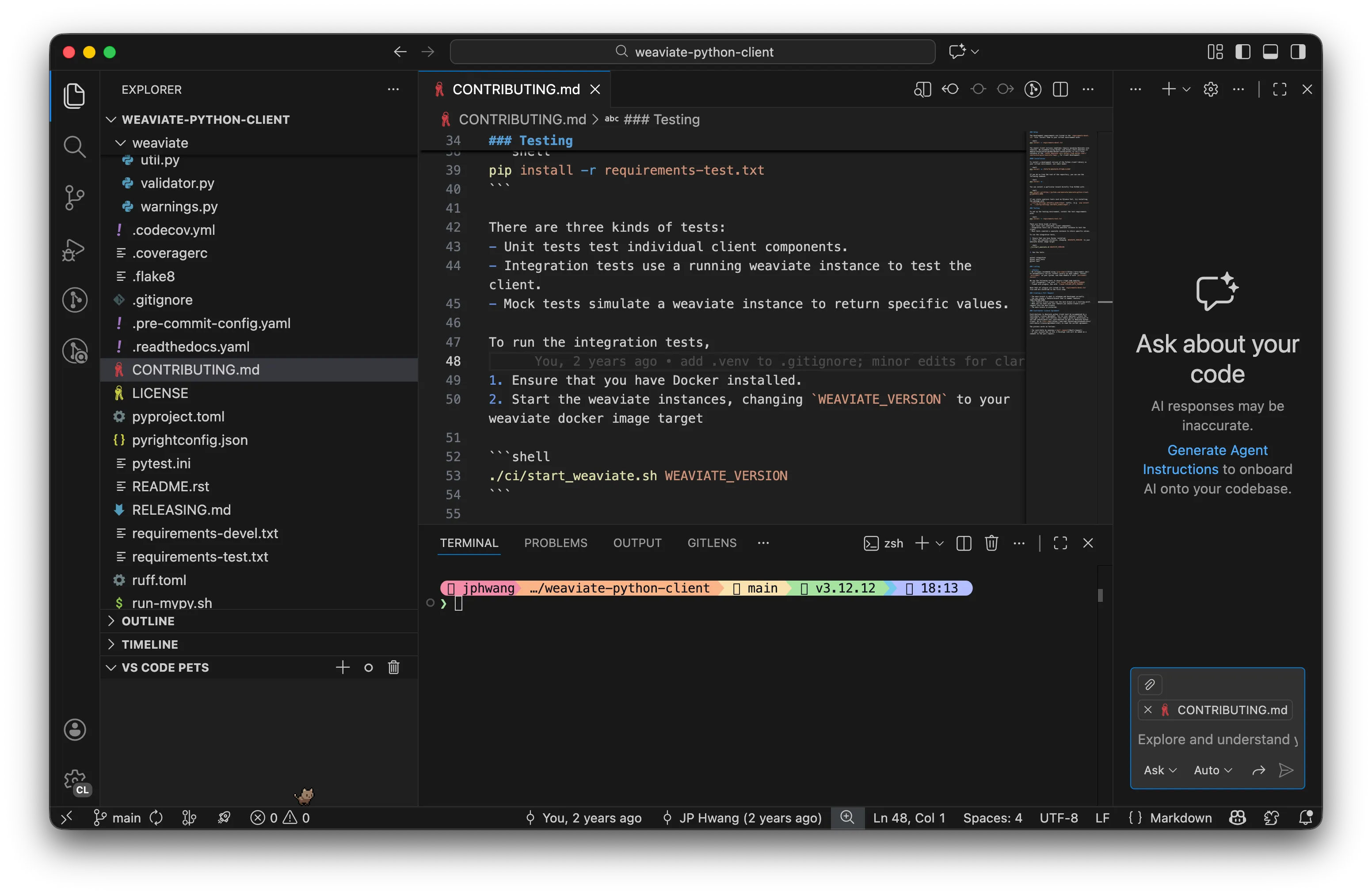 VSCode old setup