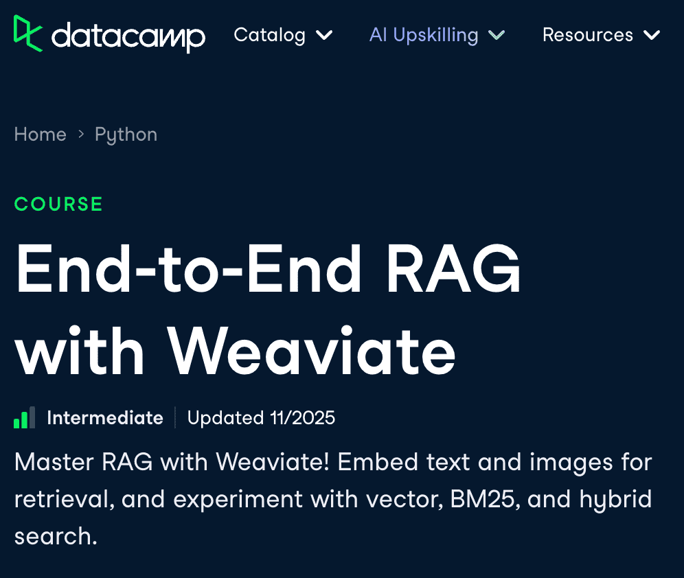 End-to-End RAG with Weaviate